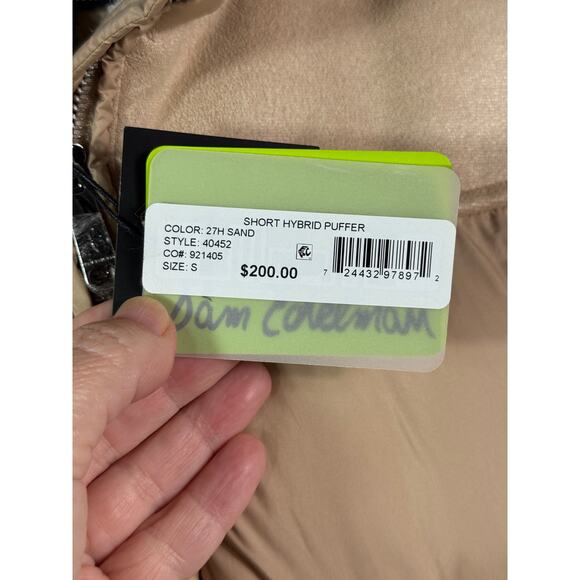 Sam Edelman NWT Mixed-Media Polyester Faux Fur Puffer Jacket Size Small - Picture 11 of 15